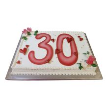  Number Cake Hearts
