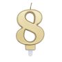 Number Candle Gold 8 thumbnail