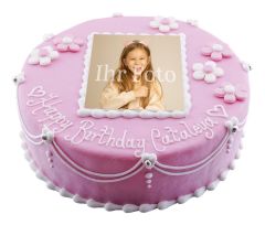Children's birthday cake with photo