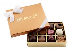12er Pralinéverpackung farbig