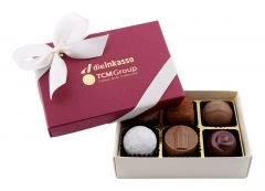 6er Pralinéverpackung farbig