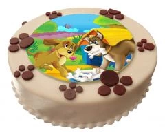 Color-Torte rund Paw