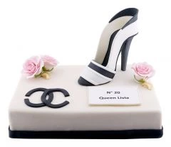 Color-Torte eckig High heel