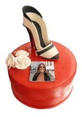High Heel Color-Torte rund 