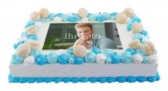 Torte Birthday blaue Rosen