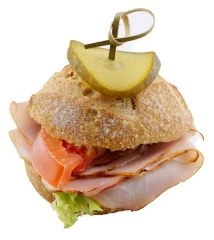 Potato Roll with Dry-Cured Ham