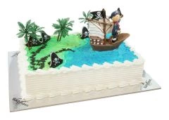 Children's birthday cake Pirate im Sailboat