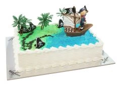 Kindergeburtstagstorte Pirat im Segelschiff