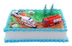 Children's Birthday Cake Rescue Vehicles