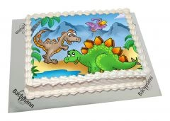 Photo Cake Dinosaurs