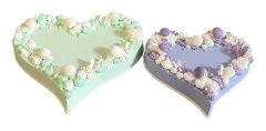 Wedding Cake Heart Duo Modern