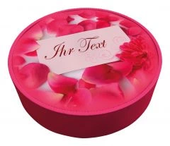 Versandtorte Ihr Text Rosenblätter