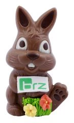 Osterhase Blumen mit Logo