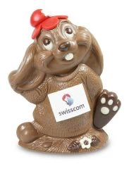Easter bunny Gino with logo