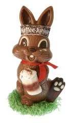 Easter bunny coffee junkie