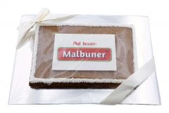 Lebkuchen mit Logo und Masche