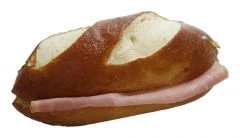 Lye Bread Ham Sandwich