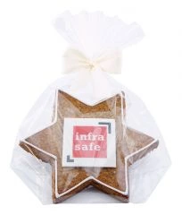 Lebkuchen Stern 12x12cm mit Masche