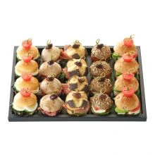Apéro roll slate plate large 20 pc.