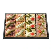 Canapés Large cardboard plate big 12pc.