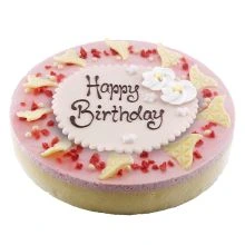 Erdbeer-Joghurttorte 10 Pers. mit Text