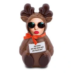 Face-Reindeer with Text
