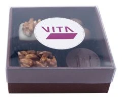 4er Pralinéverpackung transparent