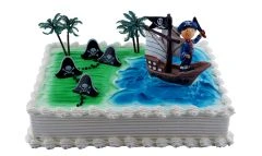 Children's birthday cake Pirate im Sailboat