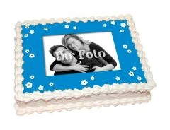 Fototorte blau
