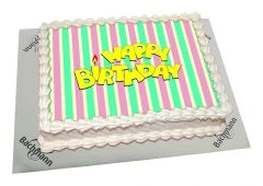 Photo cake cradle party