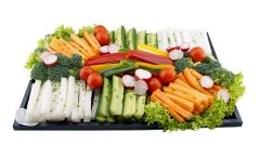 Vegetables & Dips Round