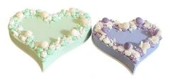 Wedding Cake Heart Duo Modern