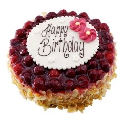 Raspberry Biscuit Cake 10 Pers. with Text