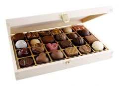 24pc. Wooden Praline Box