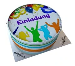 Versandtorte Einladung