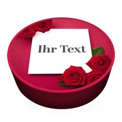 Shipping Cake Your Text Rose Petals